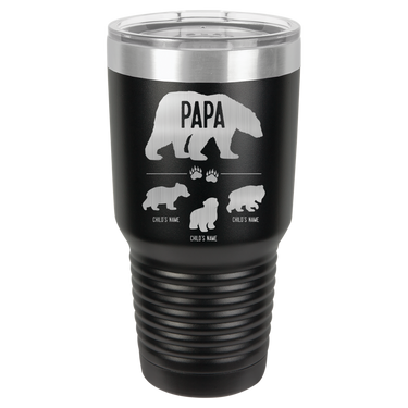 Papa Bear w/ 3 Cubs 30oz Ringneck Tumbler